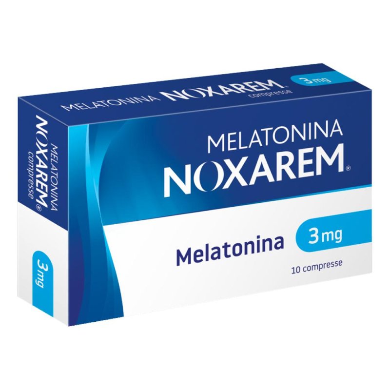 Melatonina Noxarem 3mg favorisce il sonno e l'addormentamento in caso di jet lag 10 compresse