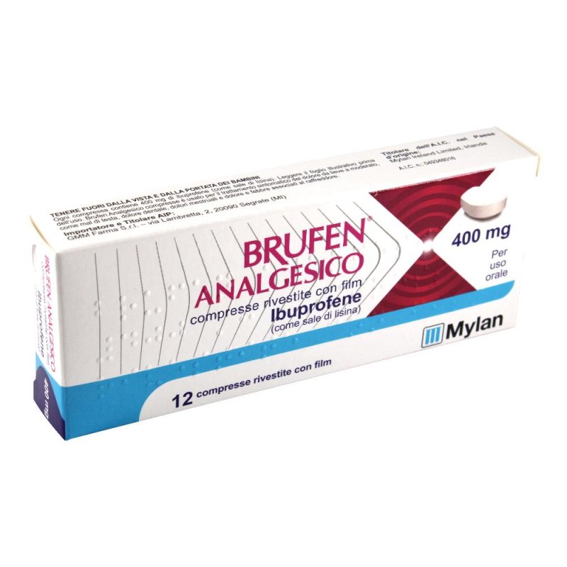 BRUFEN ANALG*12CPR RIV 400MG GMM BRUFEN ANALG*12CPR RIV 400MG GMM