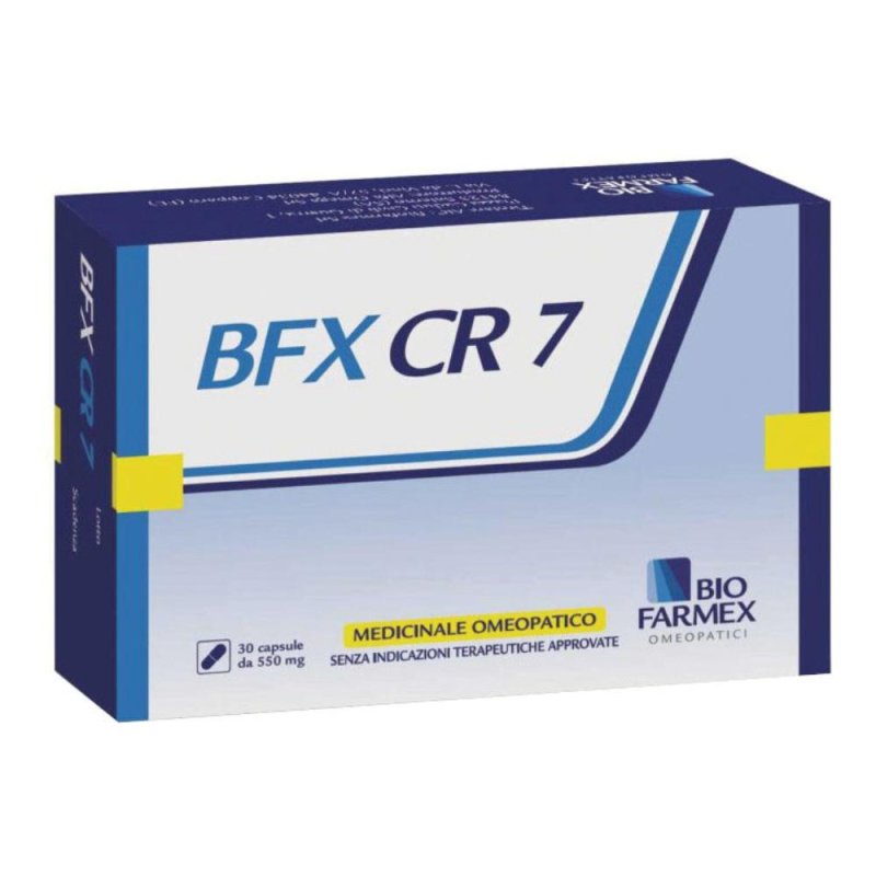 BFX CR7 30 capsule 550 mg - integratore per difese immunitarie e sindromi influenzali BFX CR7 30 capsule 550 mg - integratore per difese immunitarie e sindromi influenzali