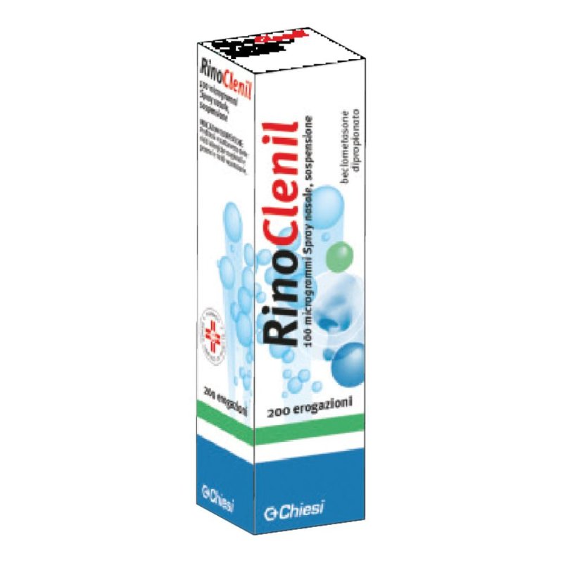 Rinoclenil spray nasale 100 mcg 200 erogazioni - spray corticosteroideo per rinite allergica Rinoclenil spray nasale 100 mcg 200 erogazioni - spray corticosteroideo per rinite allergica