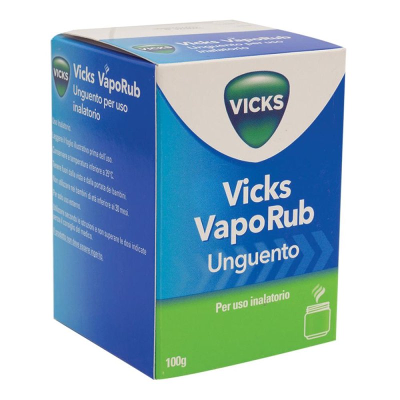 Vicks VapoRub Unguento Inalante 100 g - balsamico per naso chiuso e tosse Vicks VapoRub Unguento Inalante 100 g - balsamico per naso chiuso e tosse