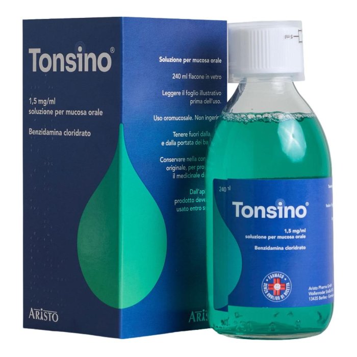 Tonsino OS soluzione orale 240 ml - sciroppo per gola e vie respiratorie