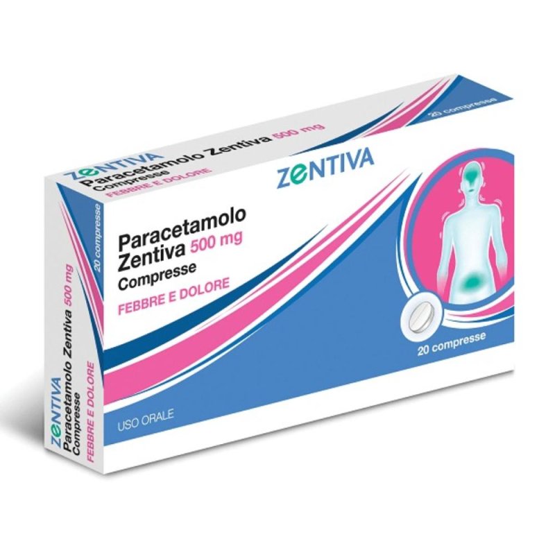 Paracetamolo Zen 500mg Febbre e Dolore 20 Compresse Paracetamolo Zen 500mg Febbre e Dolore 20 Compresse