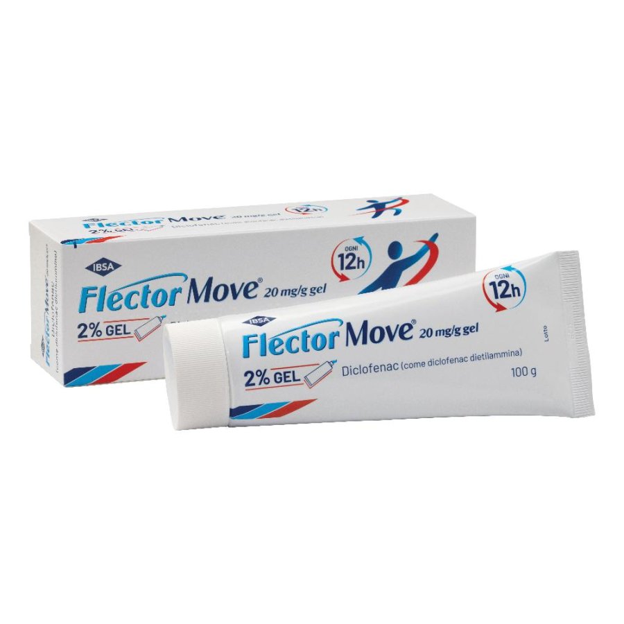 Flector Move Gel 20mg/g Diclofenac Antinfiammatorio Locale, 100g Flector Move Gel 20mg/g Diclofenac Antinfiammatorio Locale, 100g