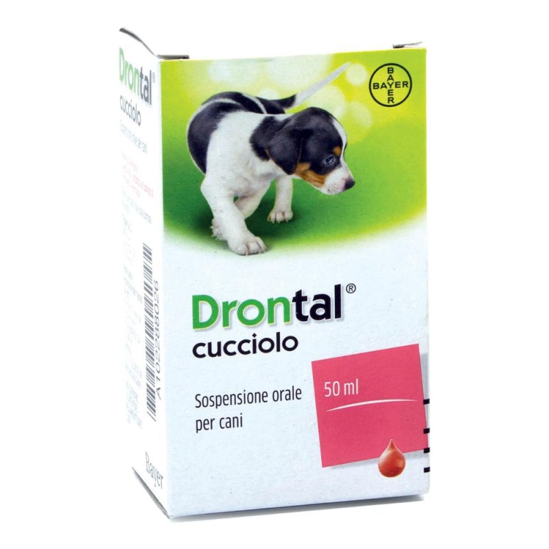 Drontal Cucciolo Sospensione Orale 50 ml Vermifugo Antiparassitario per Cuccioli e Cani Giovani Drontal Cucciolo Sospensione Orale 50 ml Vermifugo Antiparassitario per Cuccioli e Cani Giovani