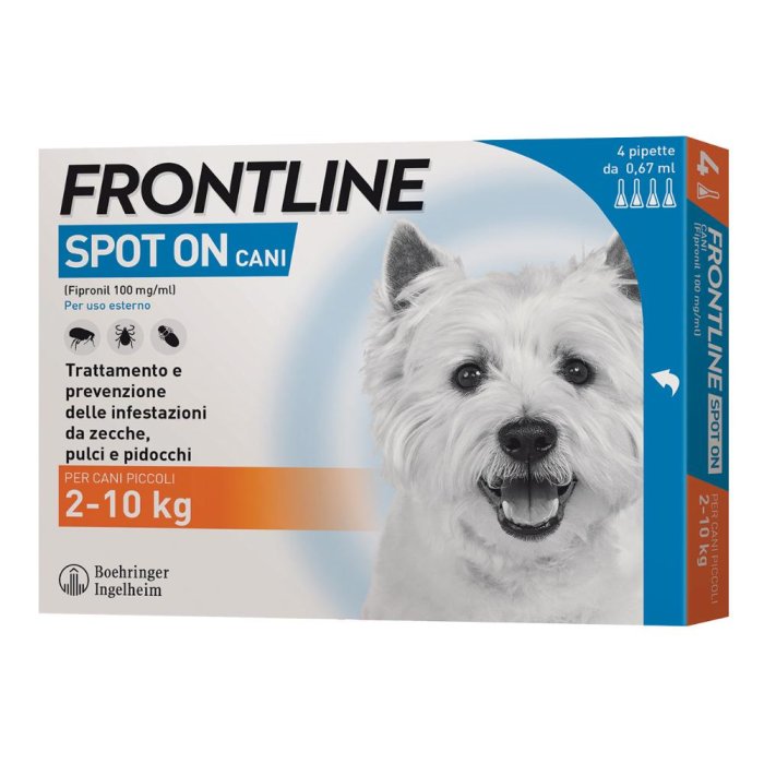 FRONTLINE SpotOn Cani 4x0,67ml FRONTLINE SpotOn Cani 4x0,67ml