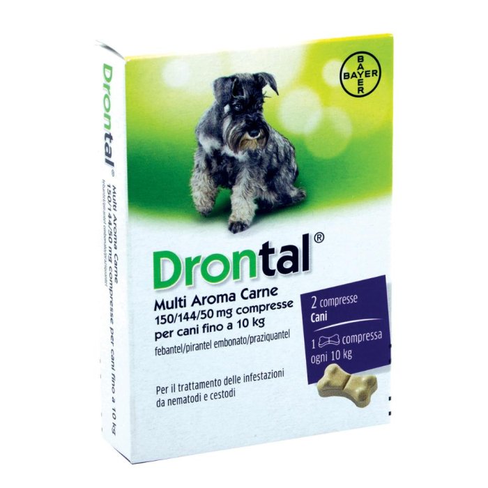 Drontal Multi Cane Sapore Carne 2 Compresse Vermifugo Antiparassitario Interno per Cani Drontal Multi Cane Sapore Carne 2 Compresse Vermifugo Antiparassitario Interno per Cani