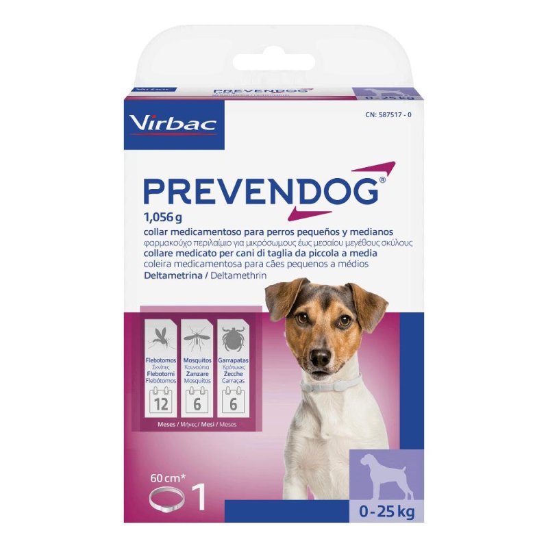 Prevendog Collare Antiparassitario per Cani Taglia Media 60 cm Prevendog Collare Antiparassitario per Cani Taglia Media 60 cm