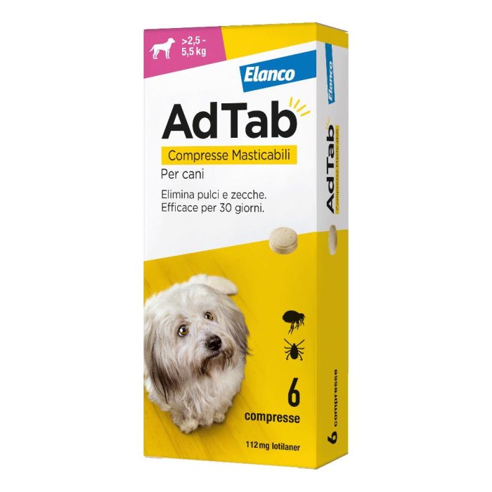 AdTab 6 compresse 112 mg cani2 5 5 5 kg AdTab 6 compresse 112 mg cani2 5 5 5 kg