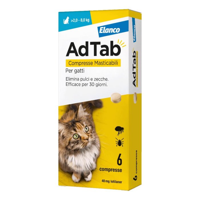 ADTAB 6 CPR 48 MG GATTI 2-8 KG ADTAB 6 CPR 48 MG GATTI 2-8 KG