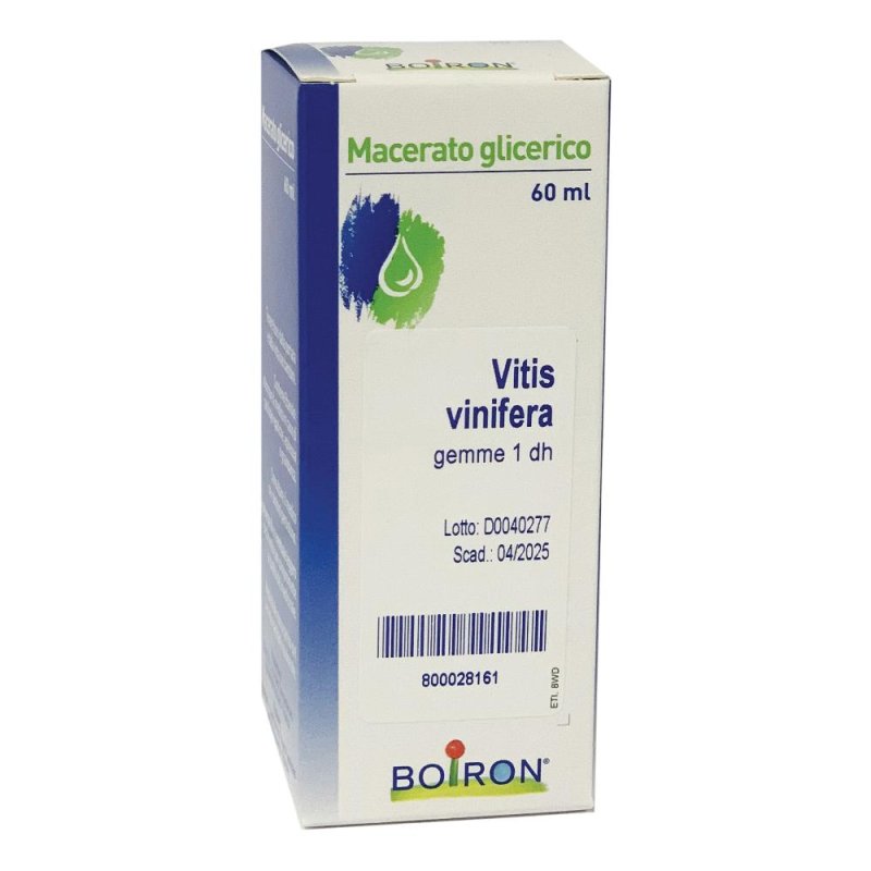 Boiron Vitis Vinifera rimedio omeopatico in gocce sessanta millilitri pour une approccio naturale al benessere quotidiano