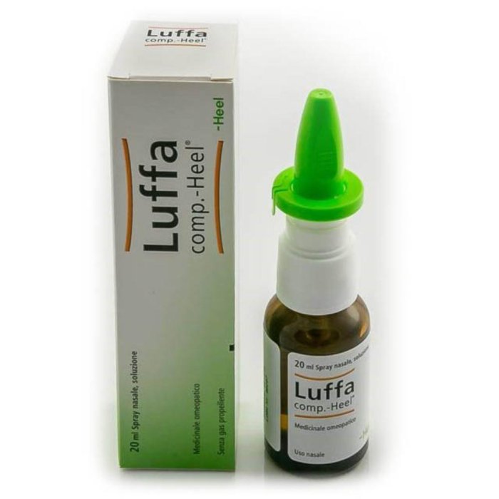 GUNA Luffa Compositum Heel Soluzione Spray Nasale Medicinale Omeopatico 20 ml GUNA Luffa Compositum Heel Soluzione Spray Nasale Medicinale Omeopatico 20 ml