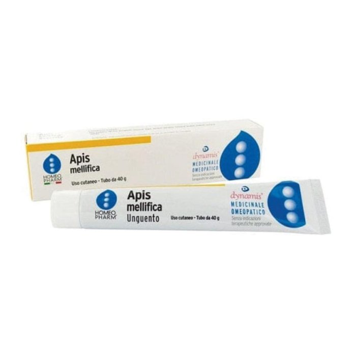 Apis Mellifica Unguento 30 Grammi Rimedio Omeopatico Homeopharm per Pelle Irritata, Arrossata e Punture di Insetti Apis Mellifica Unguento 30 Grammi Rimedio Omeopatico Homeopharm per Pelle Irritata, Arrossata e Punture di Insetti