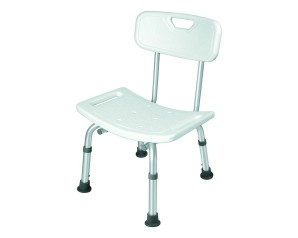 SEDIA C/SCHIENALE DOCCIA