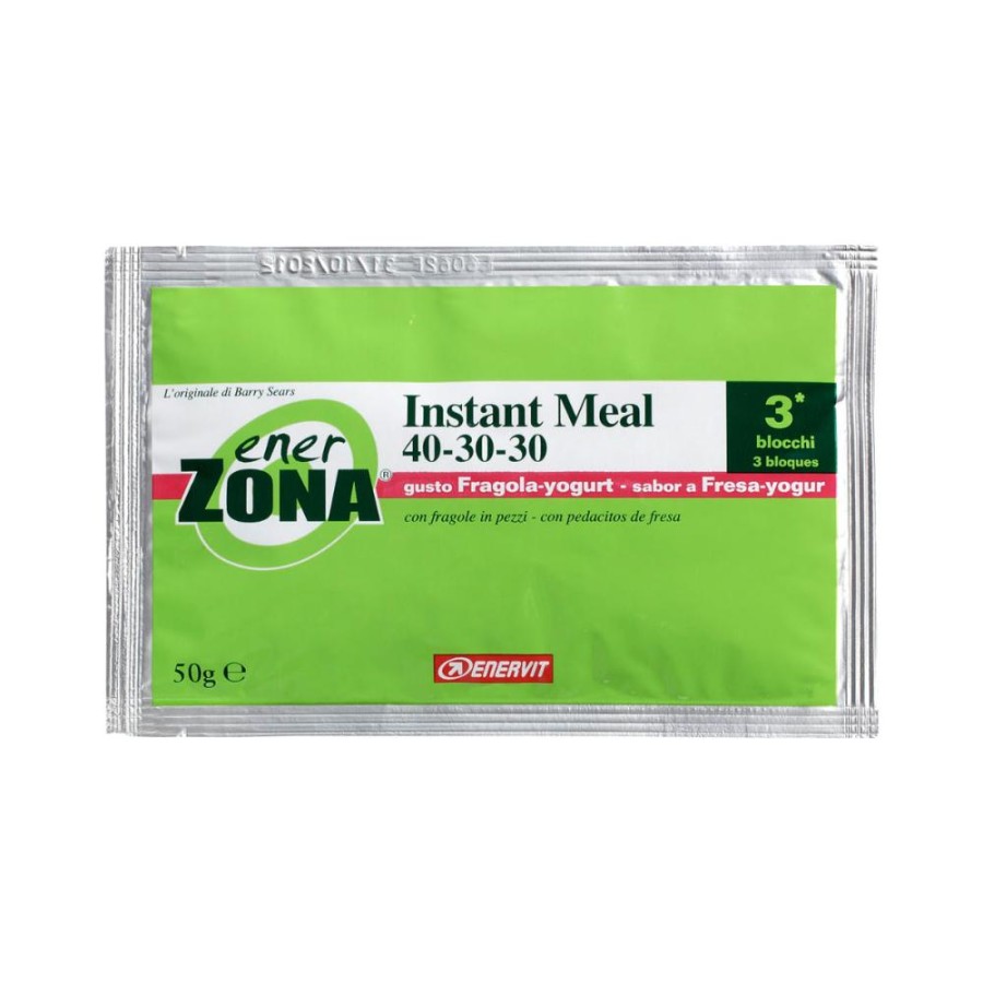 EnerZona  Alimentazione Dieta a ZONA Instant Meal Fragola Yogurt 40-30-30