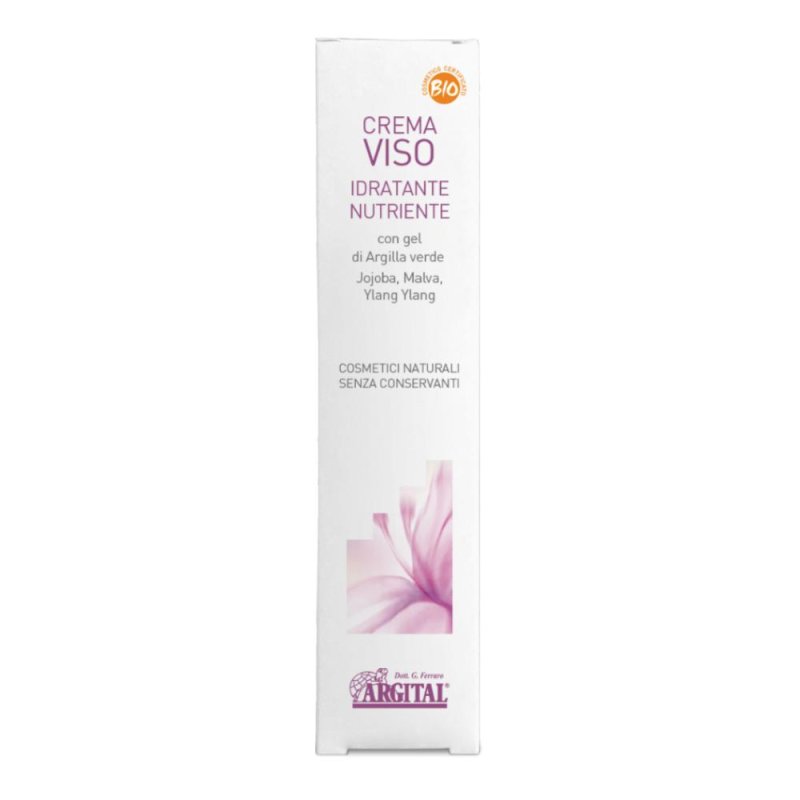 Argital crema idratante e nutriente - crema viso idratante naturale con argilla verde