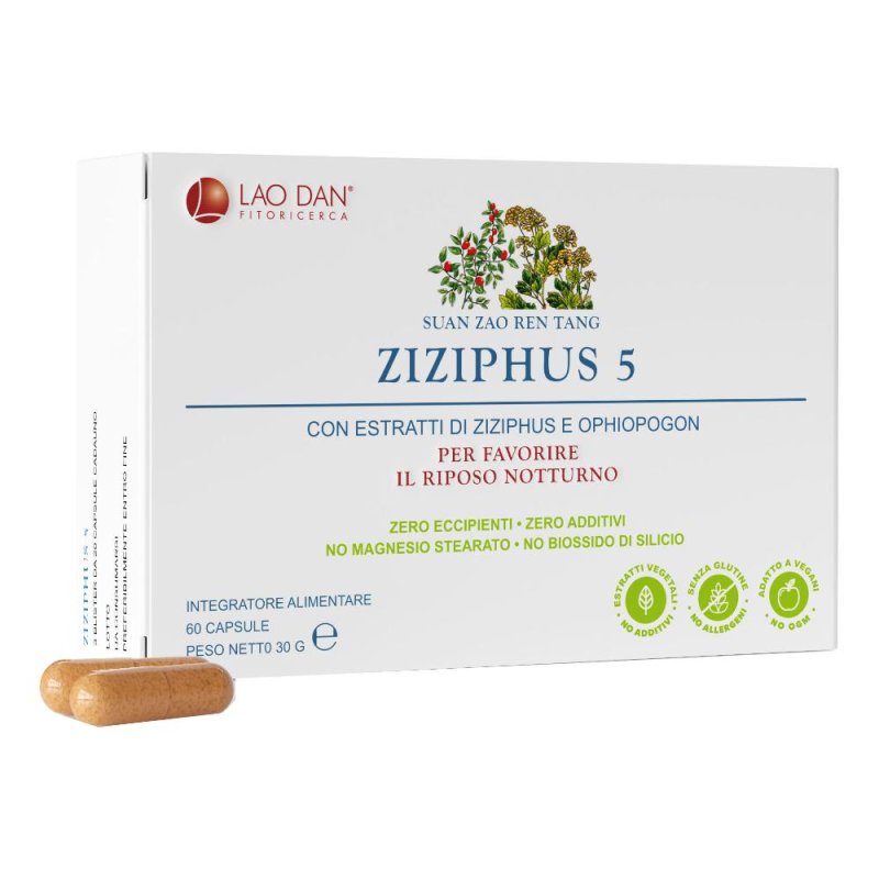 Ziziphus integratore naturale 60 compresse in blister per rilassamento e qualit&agrave; del sonno