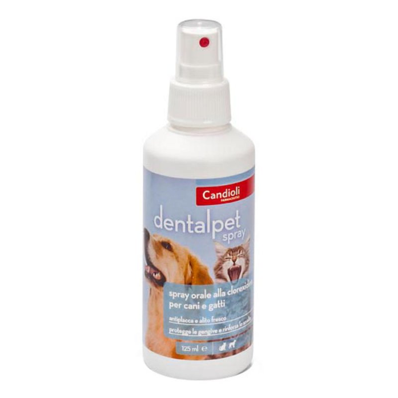 Candioli  Animali Domestici Dentalpet Spray Igiene Orale Cani e Gatti 125ml