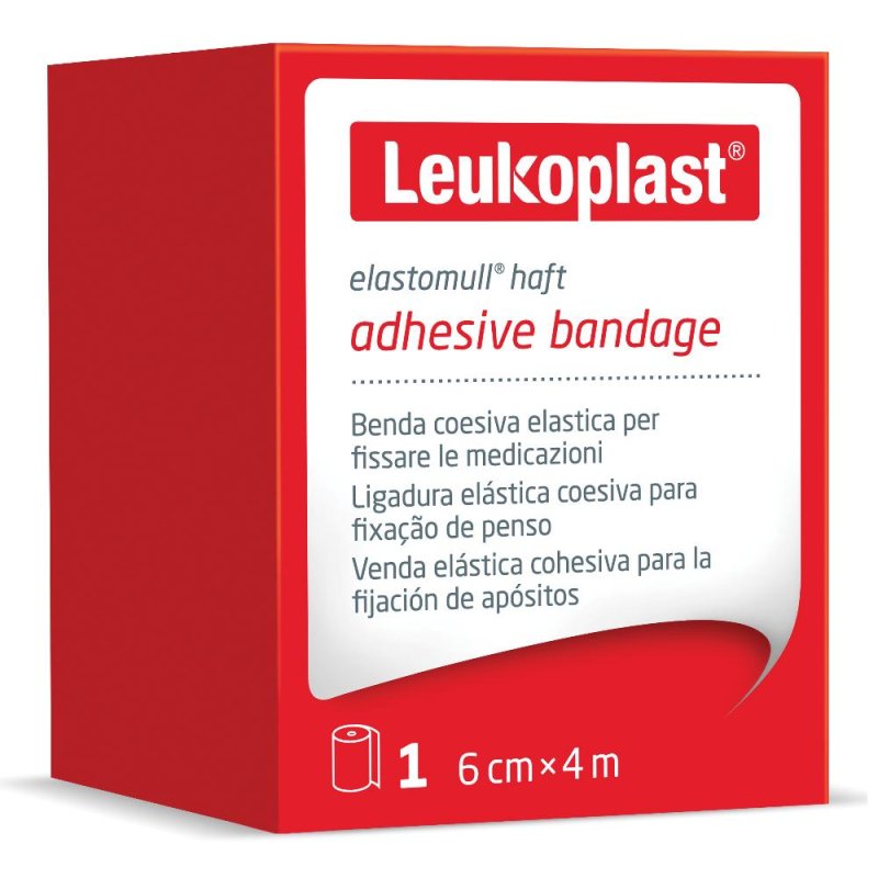 Benda Elastica Autoadesiva Elastomull Haft Compressione Forte 6x400 Cm Benda Elastica Autoadesiva Elastomull Haft Compressione Forte 6x400 Cm