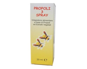 Propoli 3 spray 20 ml Studio 3 - spray orale alla propoli per gola irritata