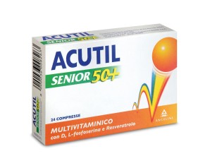 Acutil Multivitaminico Senior 50+ Integratore Alimentare 24 Compresse