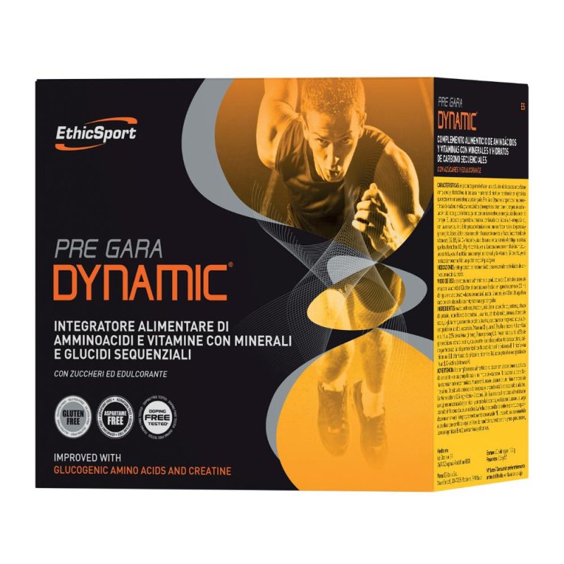 EthicSport Pre Gara Dynamic Scatto ed Esplosivit&agrave; Muscolare 20 Bustine