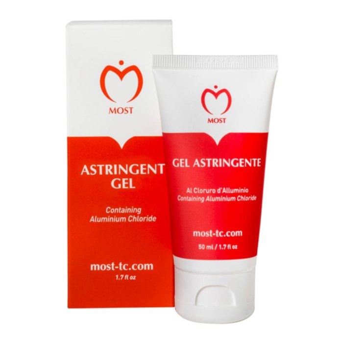 Most gel astringente al cloruro di alluminio &ndash; tubo da 50 ml
