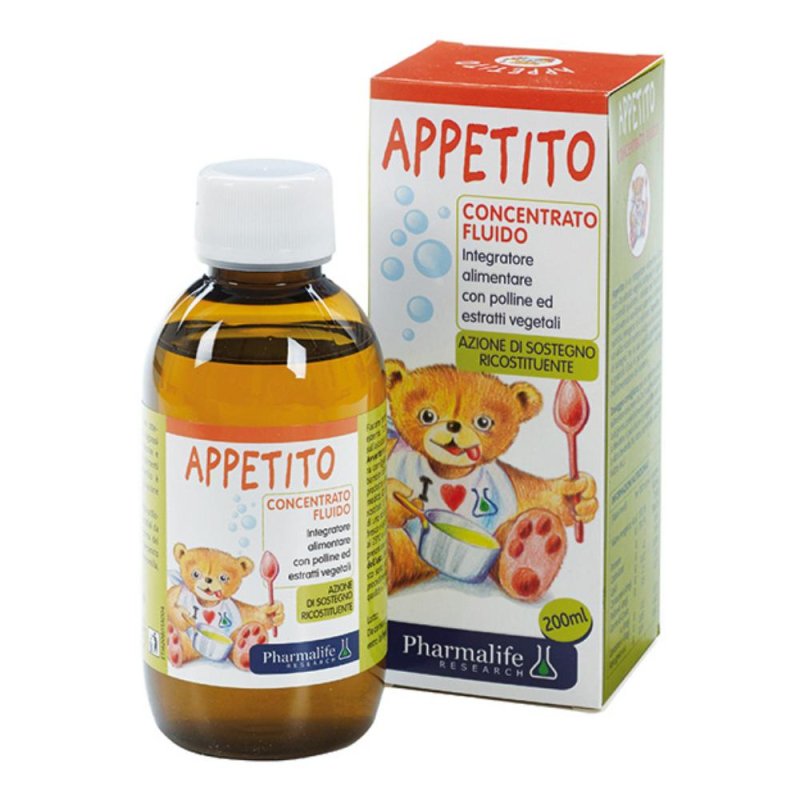 Pharmalife Appetito Integratore Concentrato Fluido Da 6 Mesi A 12 Anni 200 ml
