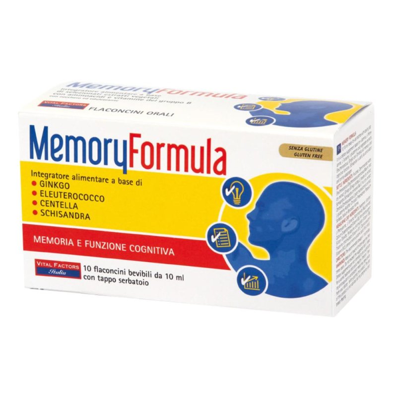 Vital Factors Italia Memory Formula 10 Flaconcini 10 Ml Vital Factors Italia Memory Formula 10 Flaconcini 10 Ml