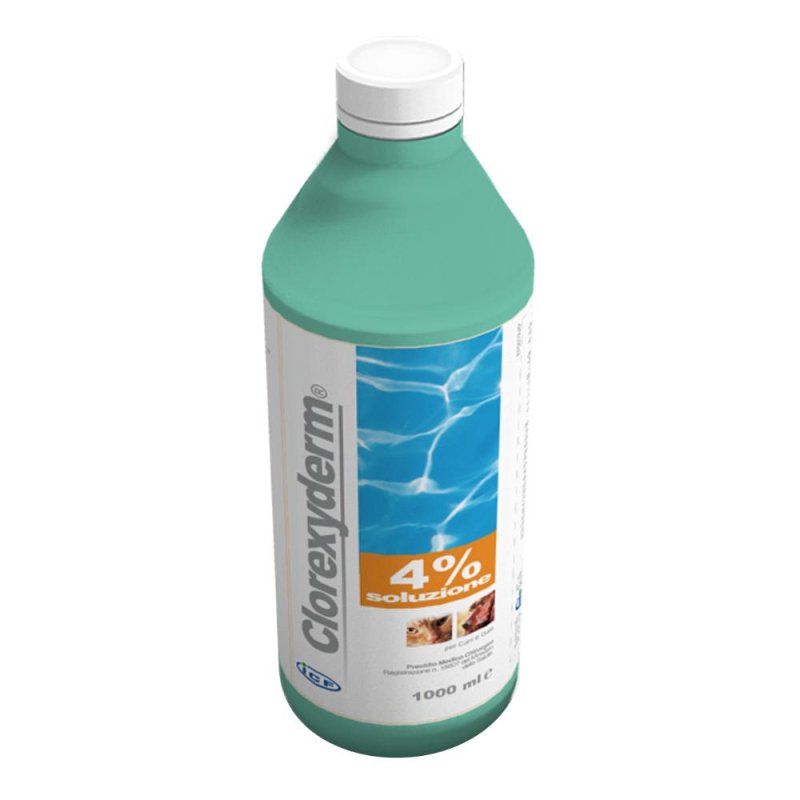ICF Farmaceutici  Animali Domestici Clorexyderm4 Soluzione Cani Gatti 1 L