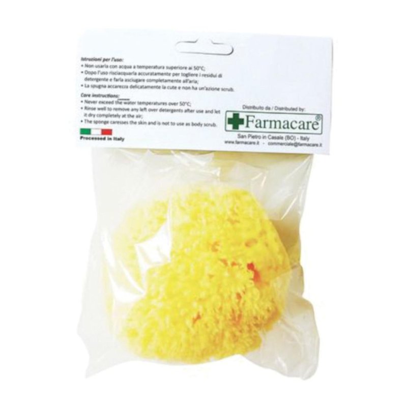 Spugna naturale con fori misura L n.8 per cura del corpo