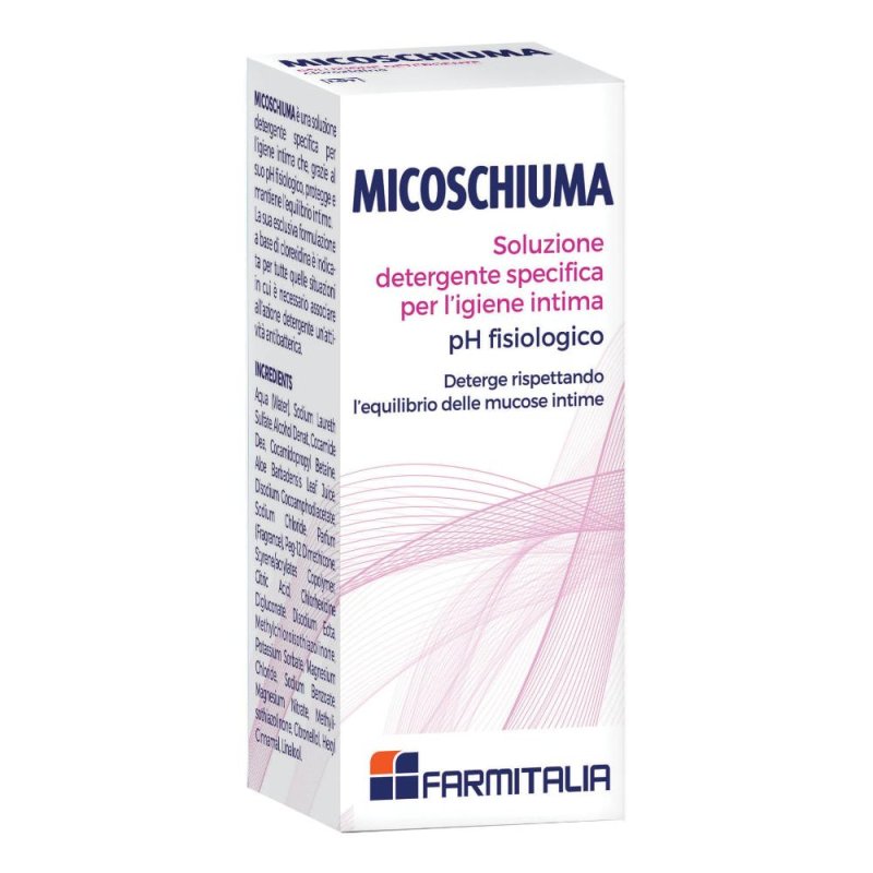 Farmitalia Micoschiuma Detergente Ginecologico con Clorexidina 80 ml Farmitalia Micoschiuma Detergente Ginecologico con Clorexidina 80 ml