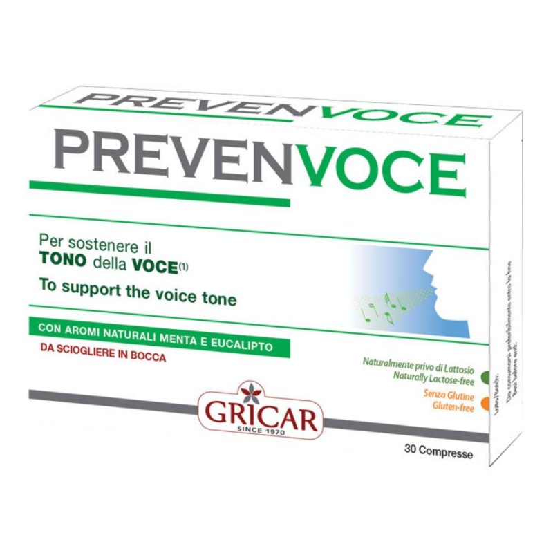 Gricar Prevenvoce Integratore Alimentare 30 Tavolette Gricar Prevenvoce Integratore Alimentare 30 Tavolette