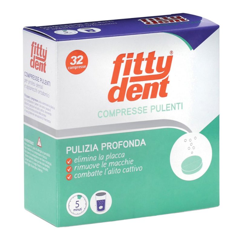 Ideco Fittydent - Compresse Pulenti per Dentiere e Ponti Mobili 32 Compresse Ideco Fittydent - Compresse Pulenti per Dentiere e Ponti Mobili 32 Compresse