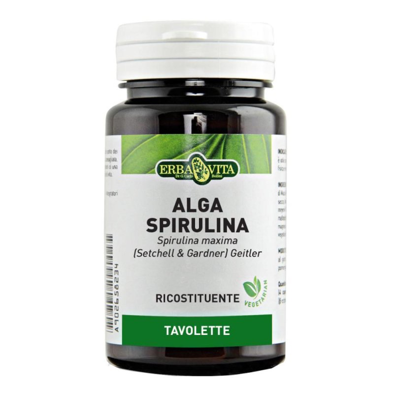 Alga Spirulina integratore ricostituente Erba Vita 125 tavolette Alga Spirulina integratore ricostituente Erba Vita 125 tavolette