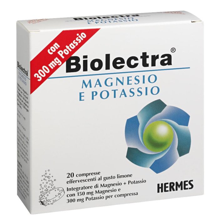 BIOLECTRA Mg Potassio 20 Cpr