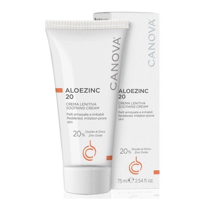 Canova Aloezinc 20 crema lenitiva per pelli arrossate e irritabili 75ml Canova Aloezinc 20 crema lenitiva per pelli arrossate e irritabili 75ml
