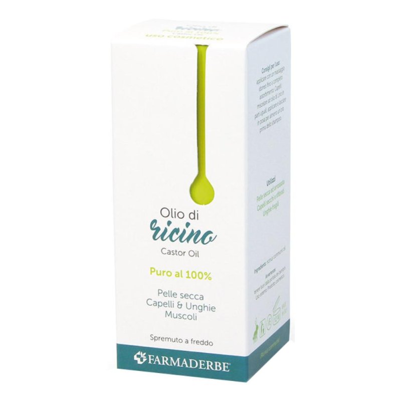Farmaderbe Olio di Ricino Puro al 100% 100 ml