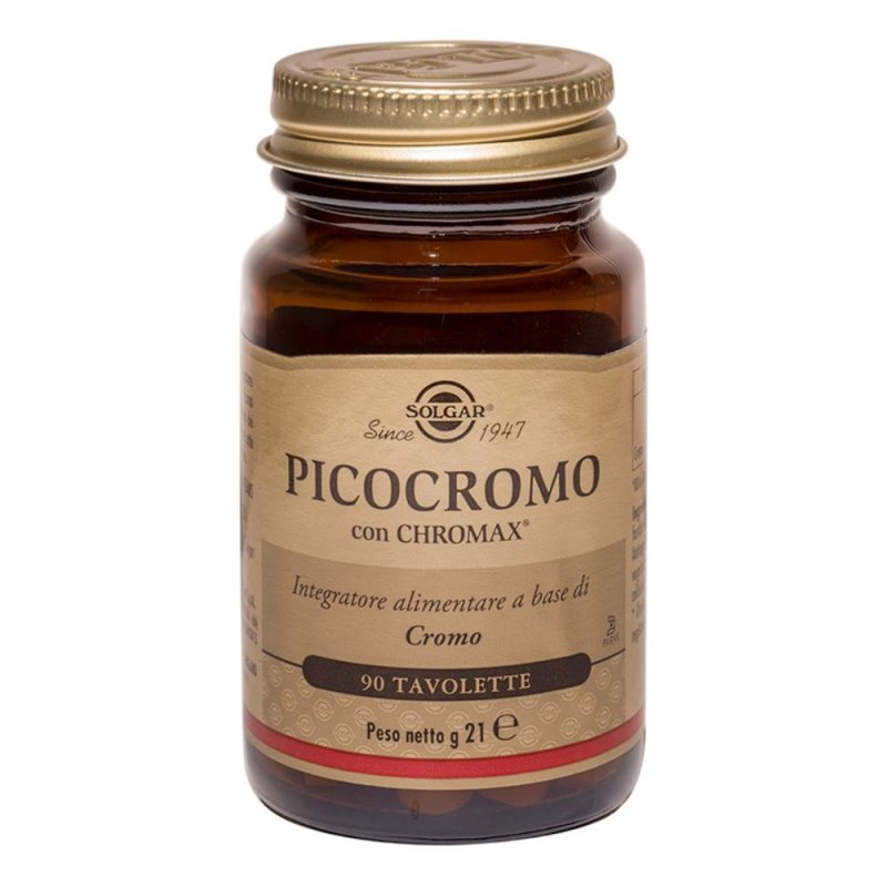 Solgar Metabolismo Sano Picocromo Integratore Alimentare 90 Tavolette Solgar Metabolismo Sano Picocromo Integratore Alimentare 90 Tavolette