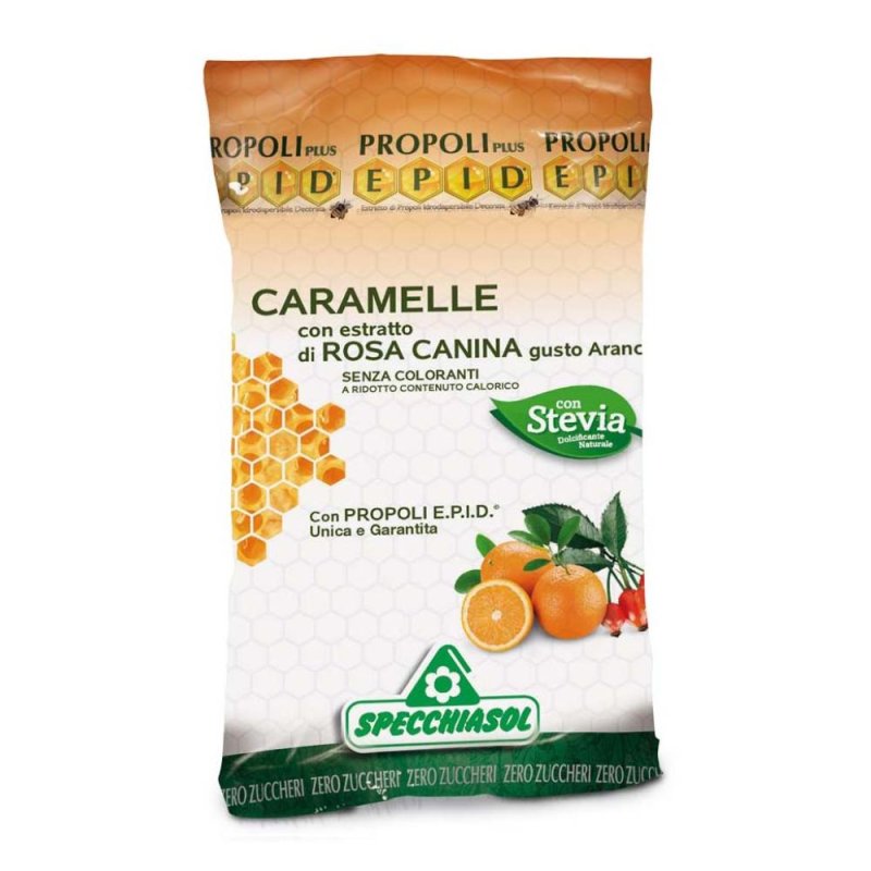 Specchiasol Epid 24 Caramelle Propoli e Rosa Canina Gusto Arancia Specchiasol Epid 24 Caramelle Propoli e Rosa Canina Gusto Arancia