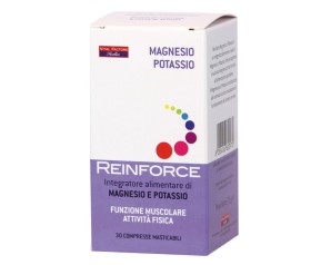 Vital Factors Reinforce Magnesio + Potassio Integratore 30Compresse Masticabili