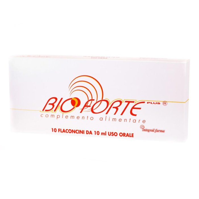 Integralfarma Snc Bioforte Plus 10 Flaconcini X 10 Ml Integralfarma Snc Bioforte Plus 10 Flaconcini X 10 Ml