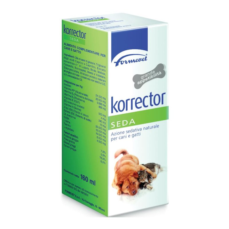Korrector Seda Integratore per cani e gatti 160 ml Korrector Seda Integratore per cani e gatti 160 ml