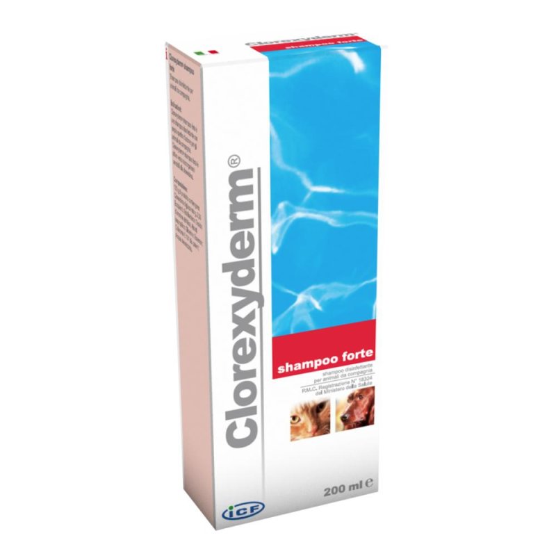 ICF Farmaceutici Animali Clorexyderm Shampoo Forte Cani Gatti 200 ml ICF Farmaceutici Animali Clorexyderm Shampoo Forte Cani Gatti 200 ml