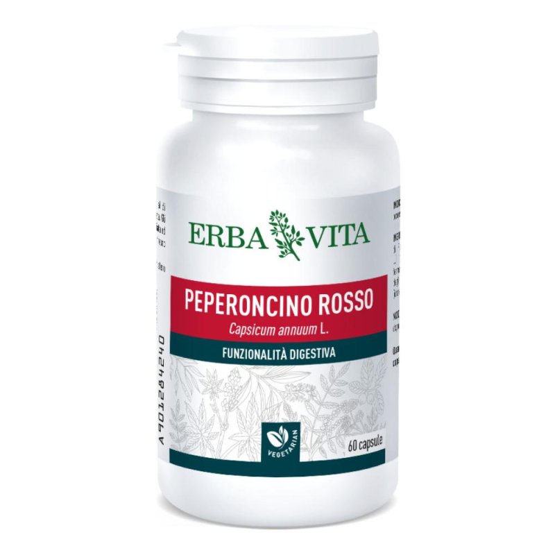 Erba Vita Linea Monoplanta Peperoncino Integratore Alimentare 60 Capsule Erba Vita Linea Monoplanta Peperoncino Integratore Alimentare 60 Capsule