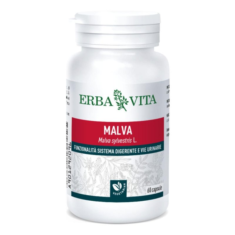 Erba Vita Capsule Monoplanta Malva Integratore Alimentare 60 Capsule Erba Vita Capsule Monoplanta Malva Integratore Alimentare 60 Capsule