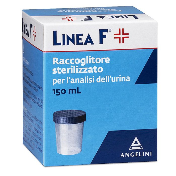 Angelini Linea F Raccoglitore Sterilizzato Per Analisi Urine 150 ml Angelini Linea F Raccoglitore Sterilizzato Per Analisi Urine 150 ml