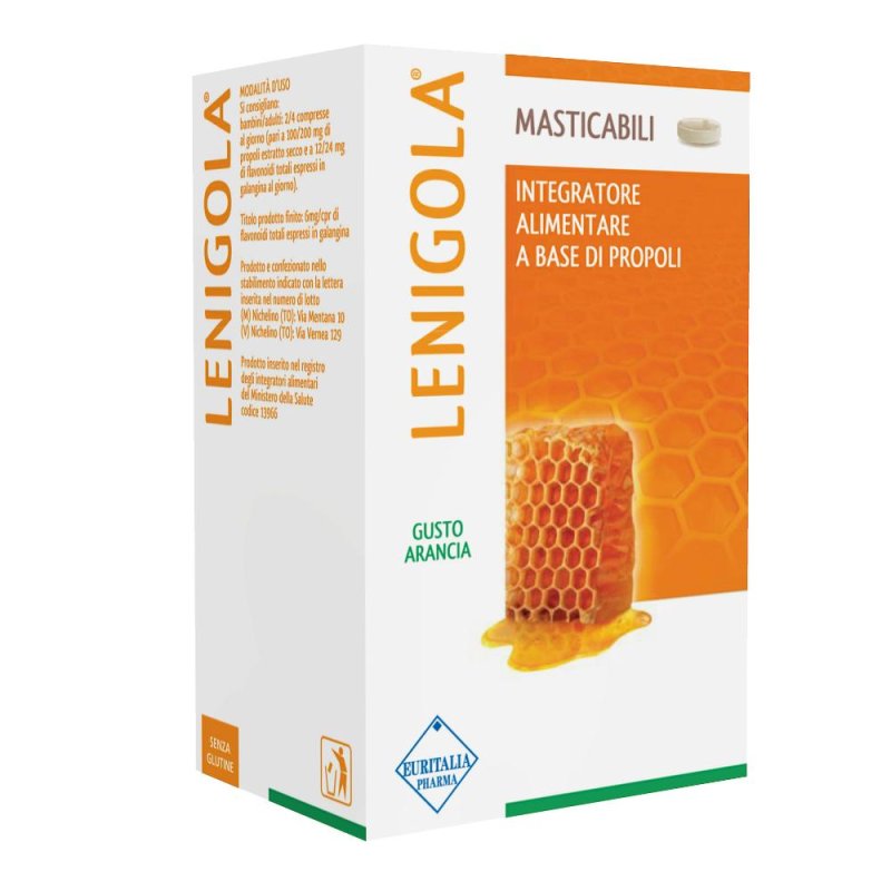 Lenigola 20 Compresse Masticabili Propoli Arancia