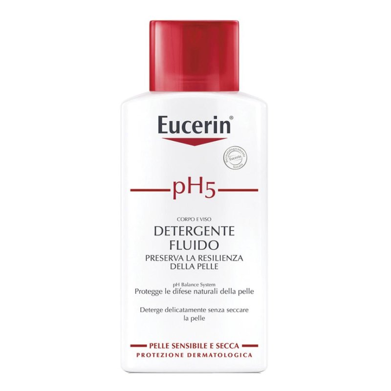 Eucerin pH5 Detergente Fluido Delicato senza Sapone Pelle Sensibile 200 ml Eucerin pH5 Detergente Fluido Delicato senza Sapone Pelle Sensibile 200 ml
