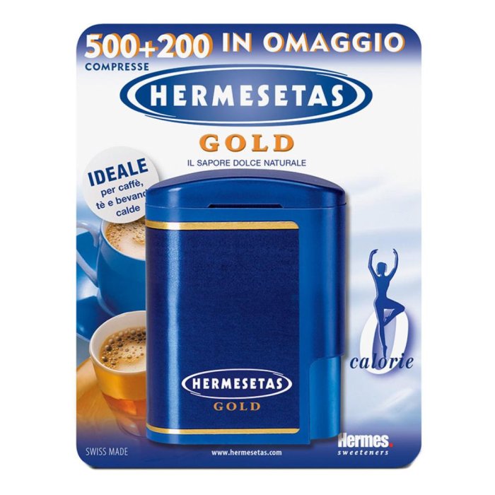 Bracco Hermesetas Gold Dolcificante 500+200 Compresse Bracco Hermesetas Gold Dolcificante 500+200 Compresse